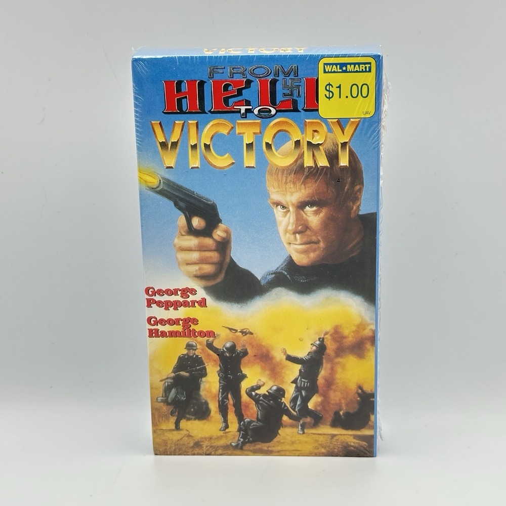 New Sealed‎ From Hell To Victory VHS 1990 Action War Drama George Peppard